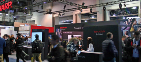 Sharp exhibits at CES 2024