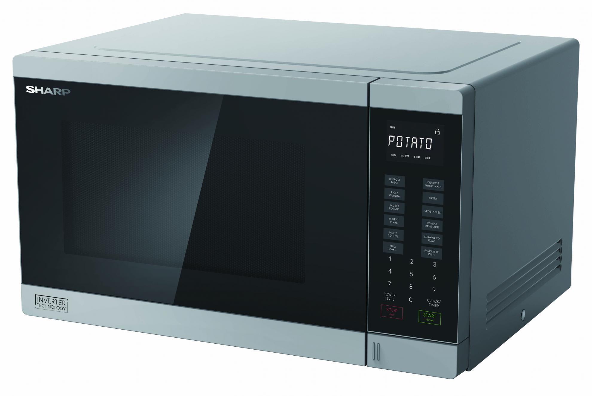 Midsized Microwave - Silver - 1200W 