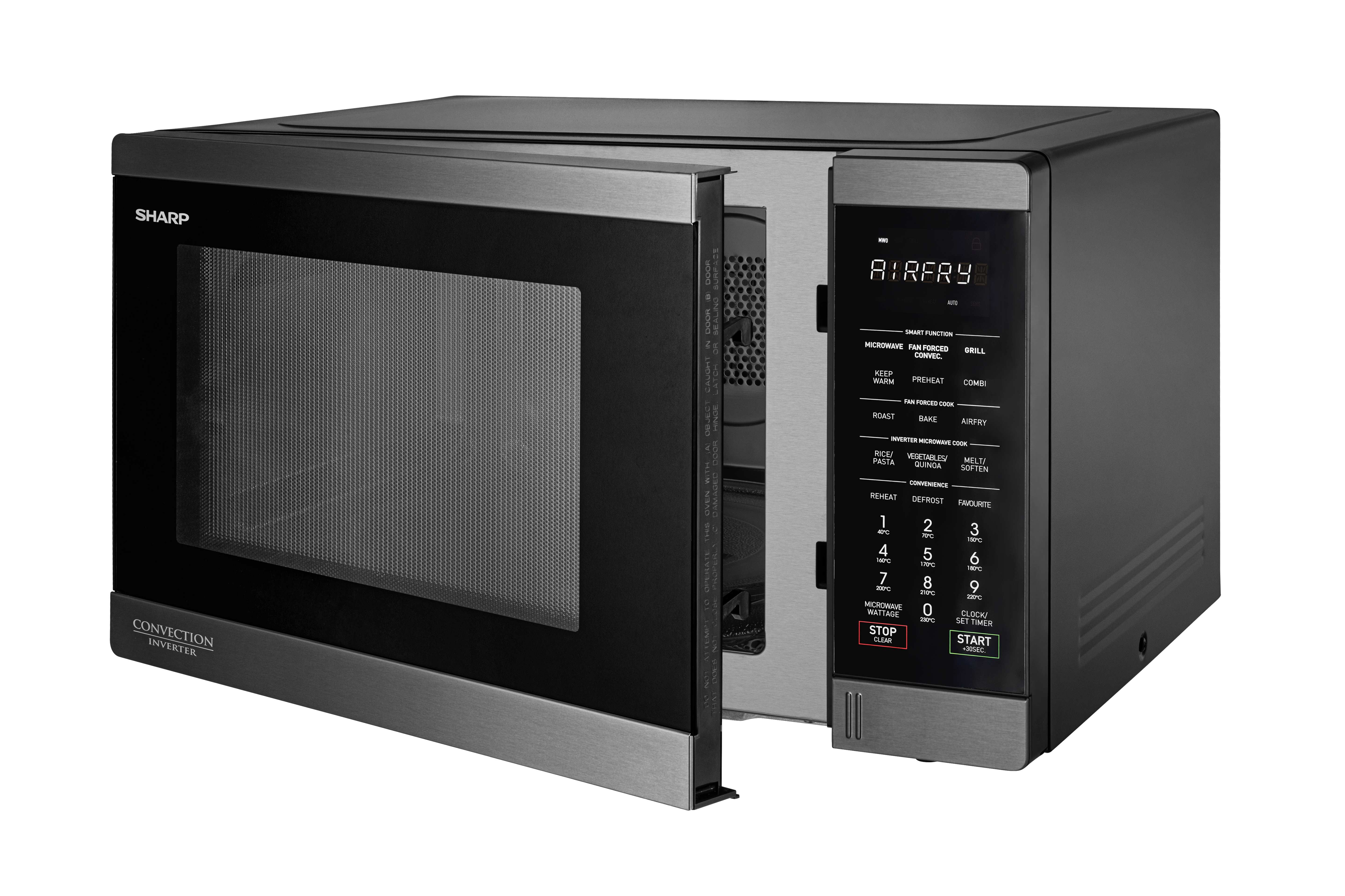 Convection Airfry Microwave - Black Stainless - 1100W