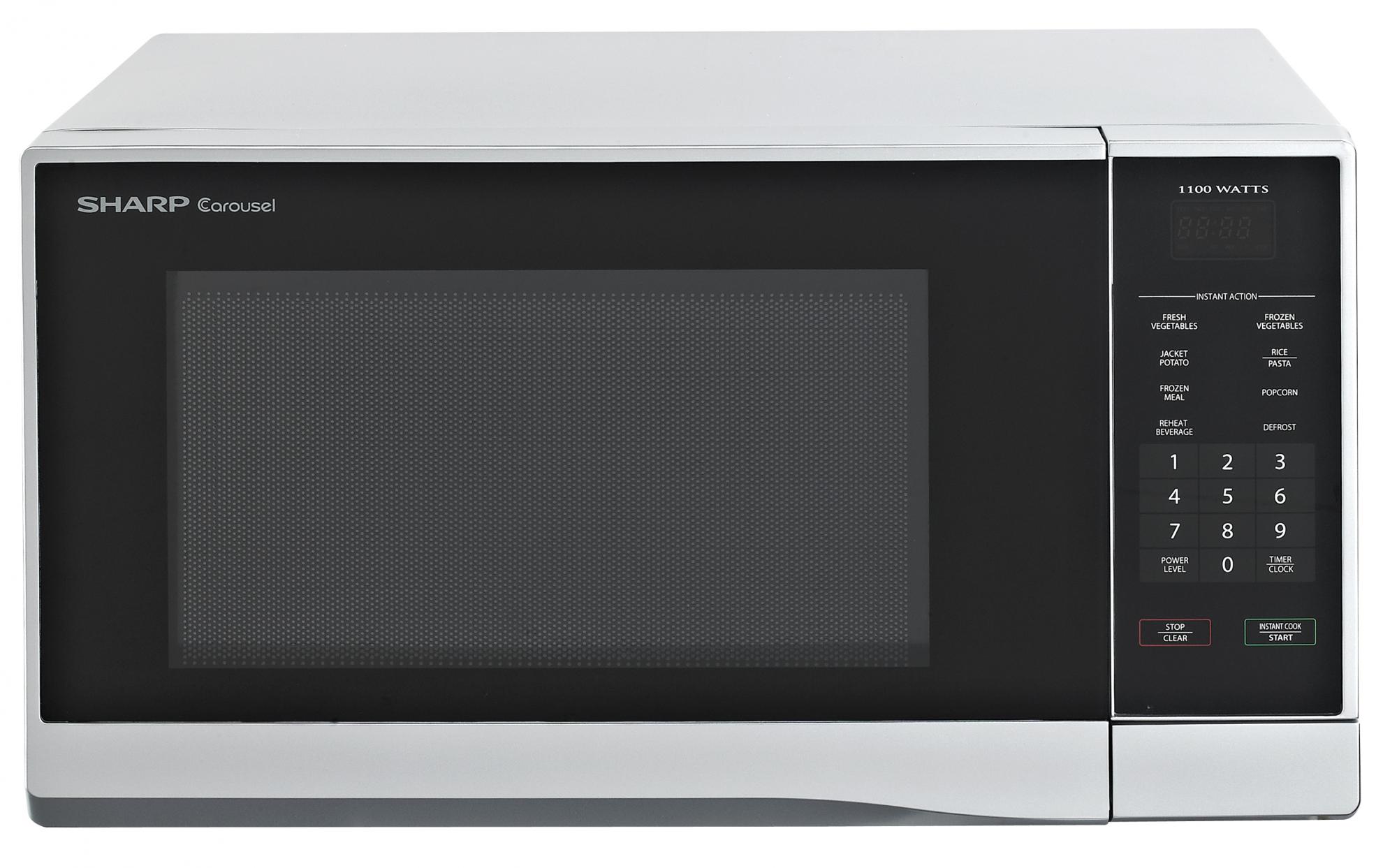 Midsized Microwave - Silver - 1,100W