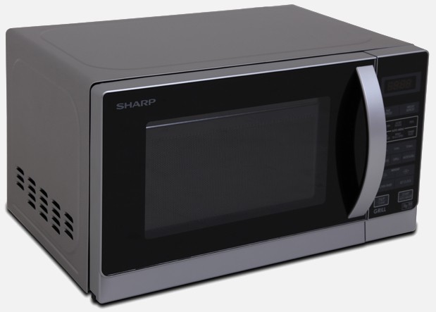 Compact Grill Microwave - Silver - 750W 