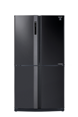 French Door Fridge - Black - 624L